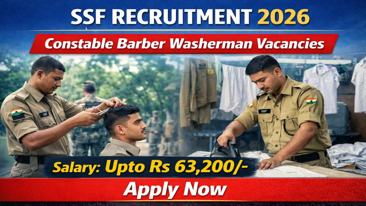 SSF Constable Recruitment 2026